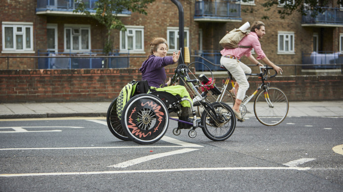 wheelchair attachment for bike