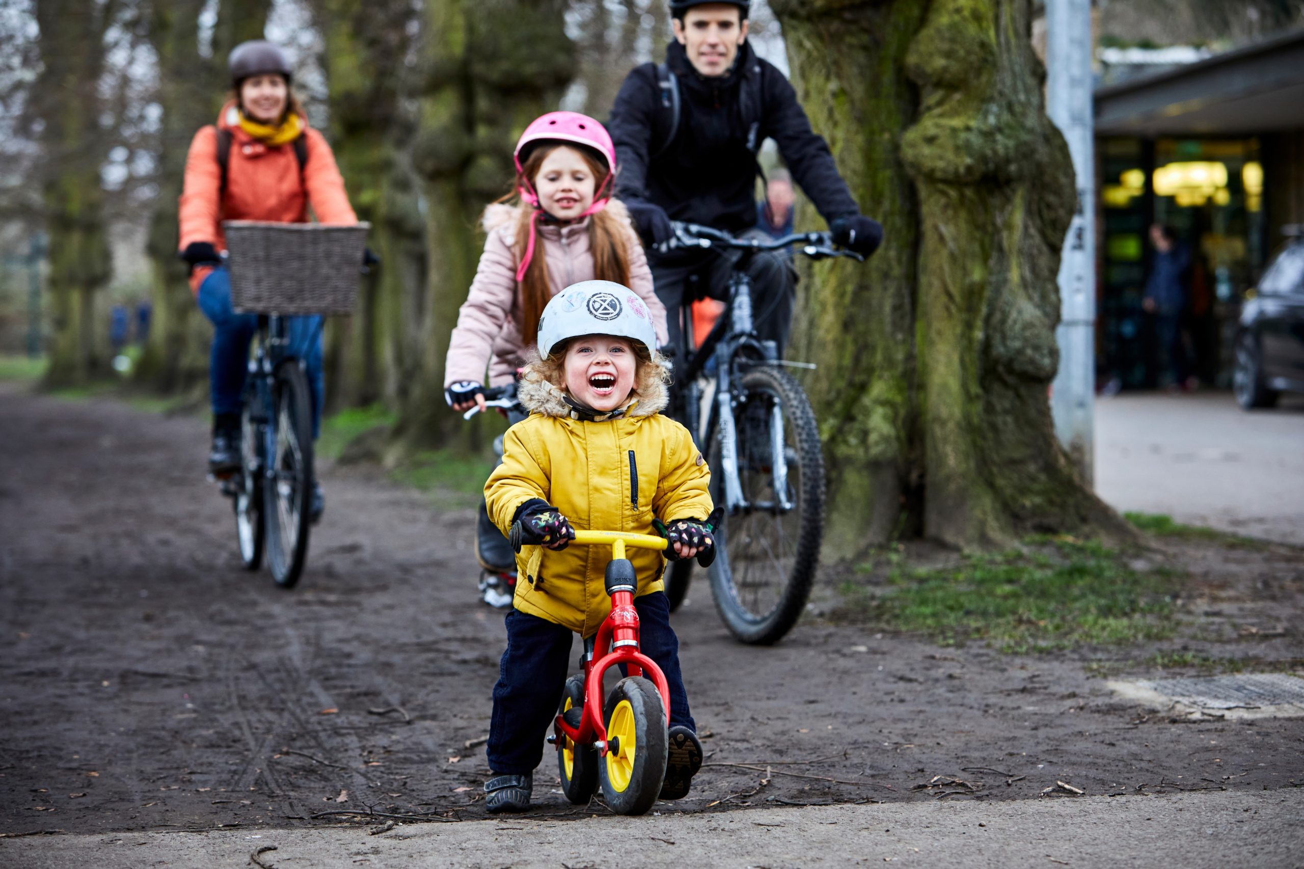 family bike ride