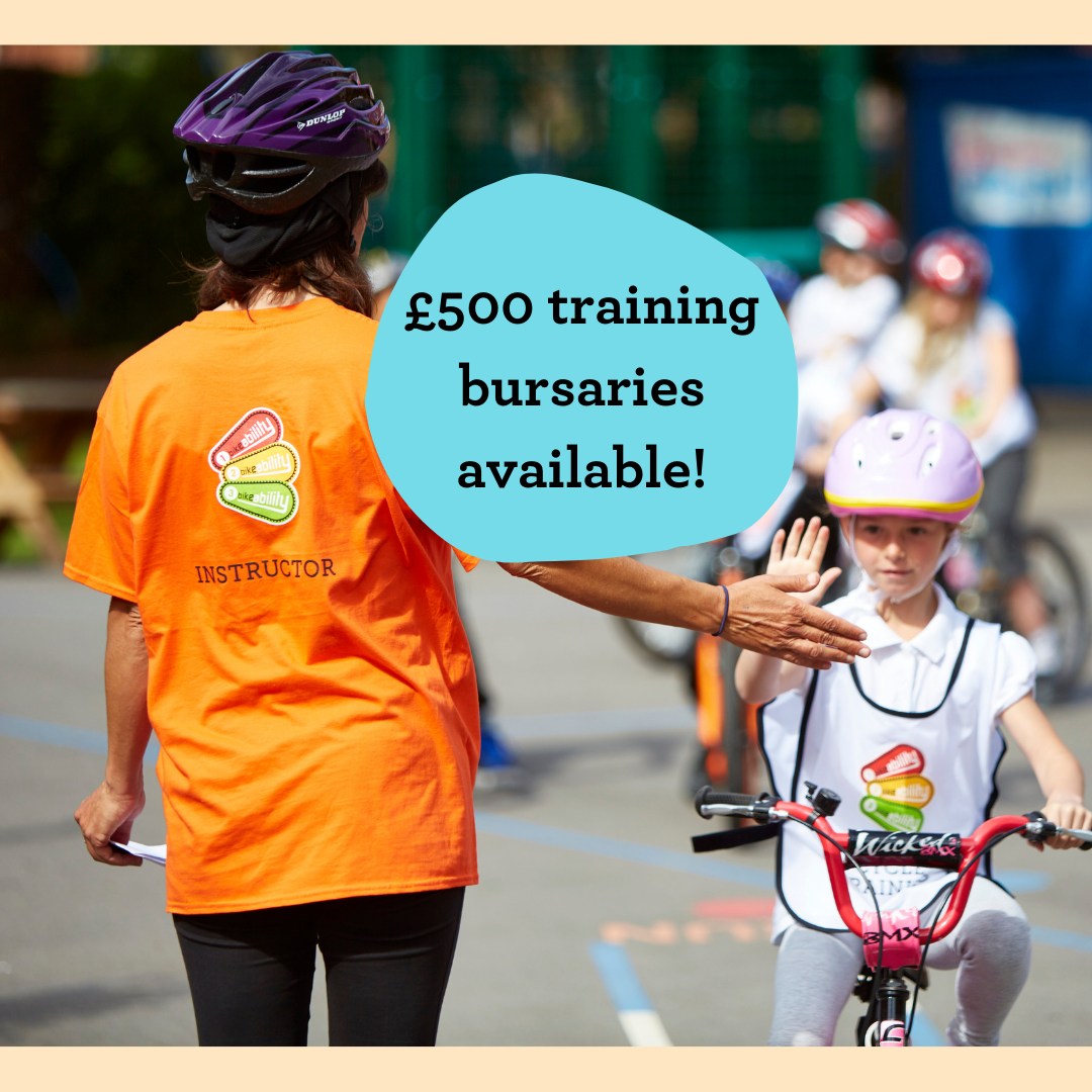 £500 training bursary Bikeability instructor