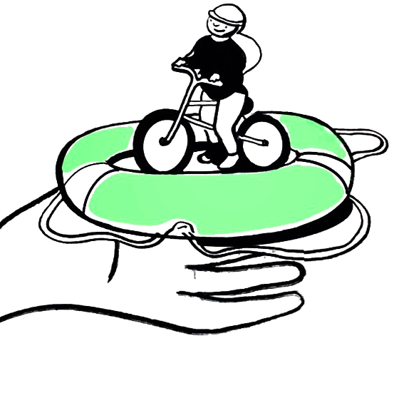bicycle-in-life-raft-illustration