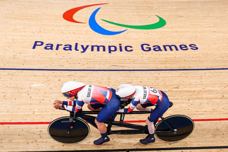 Sophie Unwin piloted by Jenny Holl win Bronze in the Women’s Tandem B 3000m Individual Pursuit final at the Tokyo 2020 Paralympics