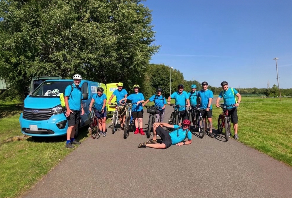 The Go Velo team with their cycles